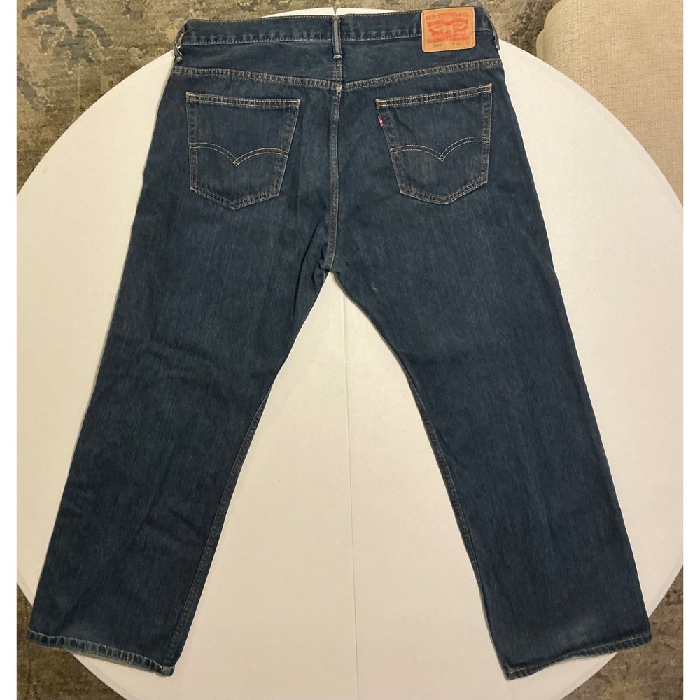 VTG Y2K Levis 569 Baggy Wide Leg Loose Straight Jeans 36x32 Dark Wash Skater